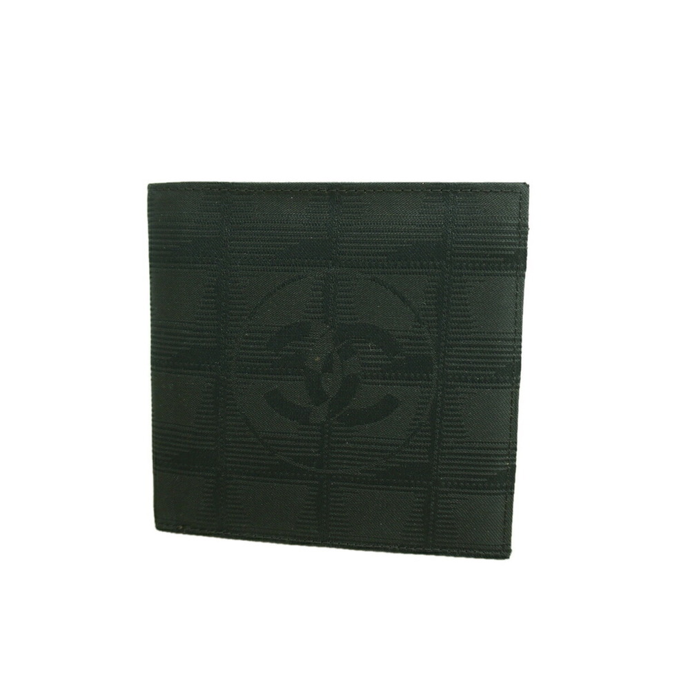 CHANEL Black Canvas Wallet